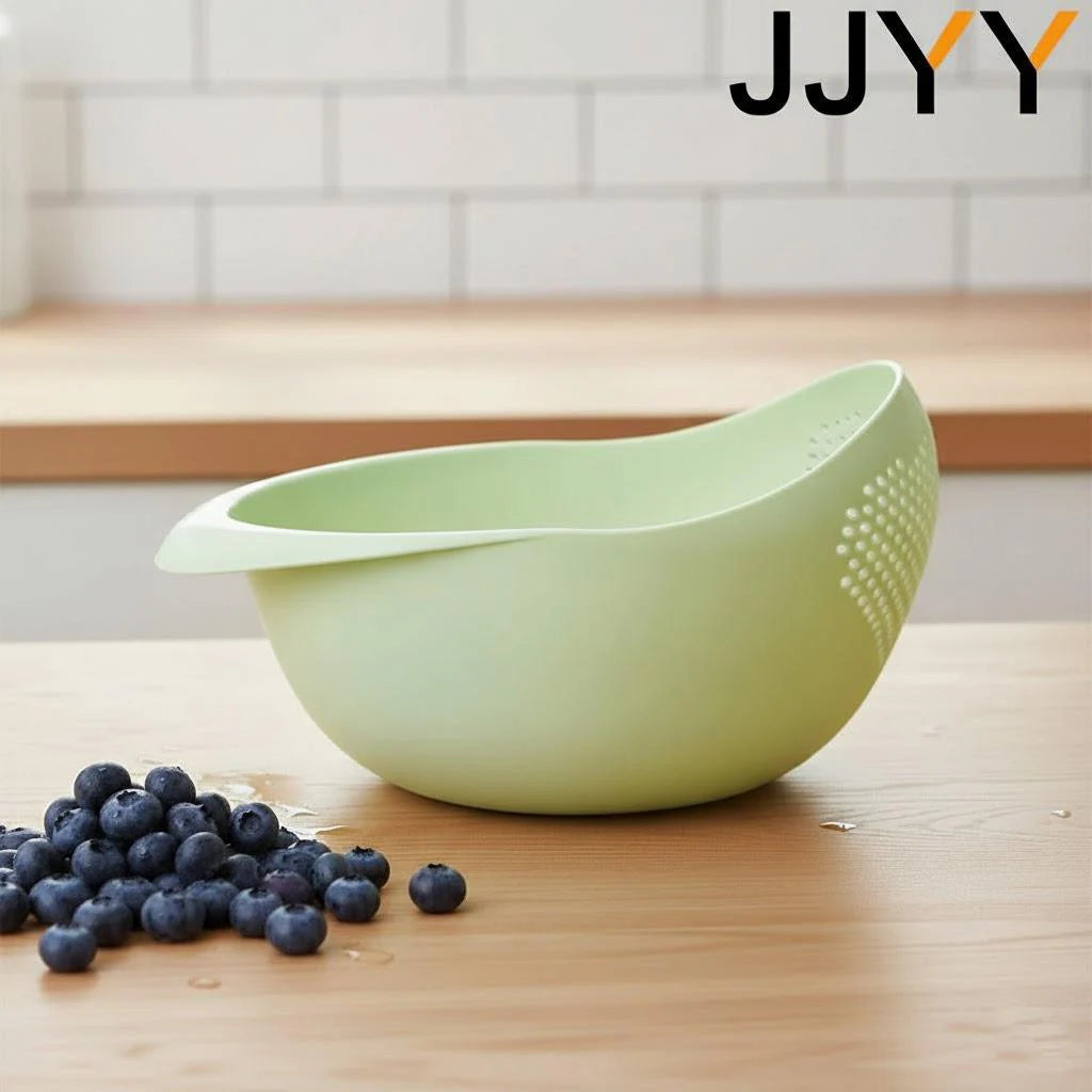 Sink Drainer Plastic Colander Handle Rice Strainer Bowl