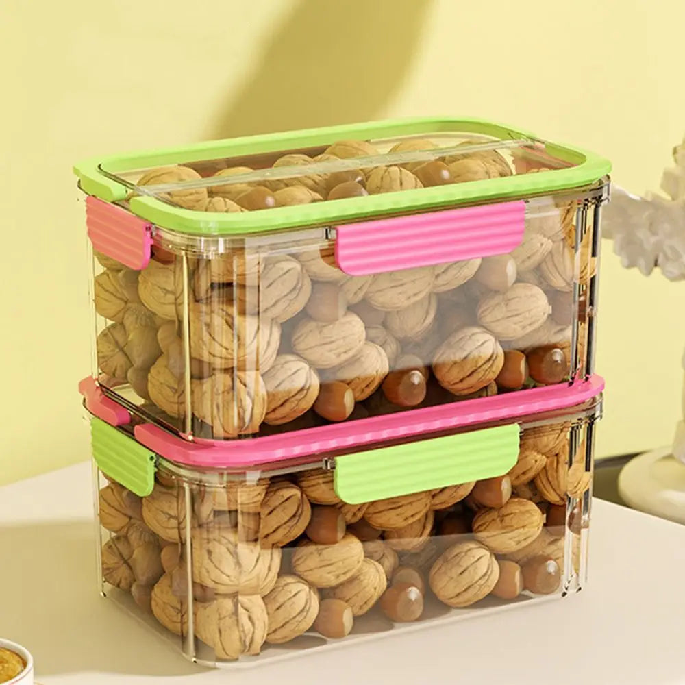 Sealed Food Storage Container Save Space Lid Refrigerator