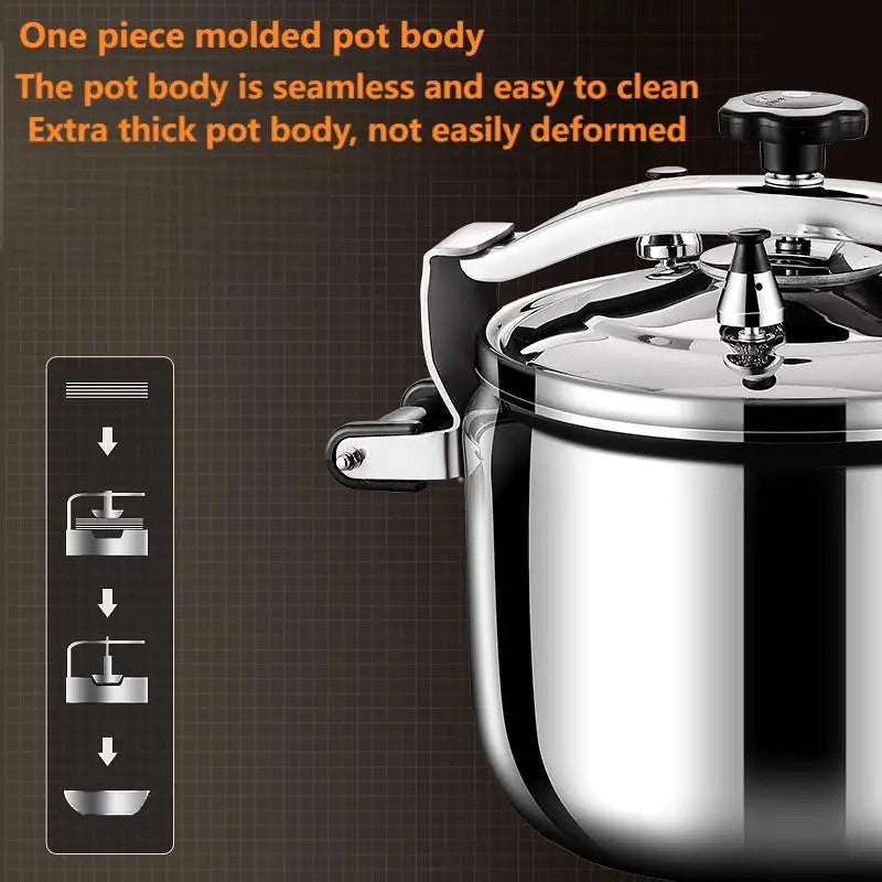 Korean Style Pressure Cooker - Explosion-Proof Stainless Steel