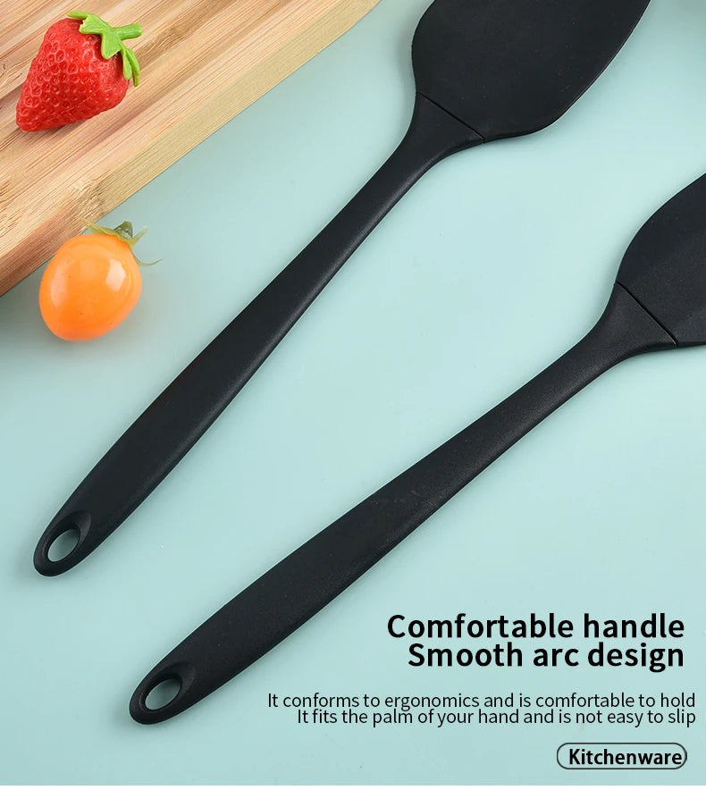 Silicone Kitchenware 6-Piece Cream Scraper Spatula Oil Brush