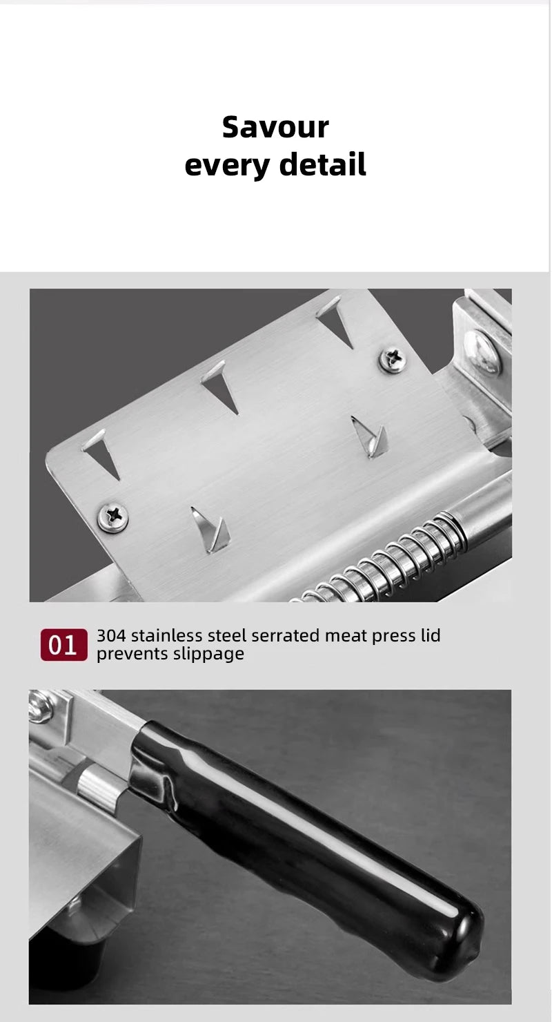 Divedeer Electric Deli Meat Slicer Sus 420 Stainless