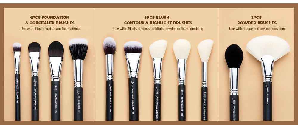 Jessup Professional Makeup Brushes 35pcs Synthetic Foundation