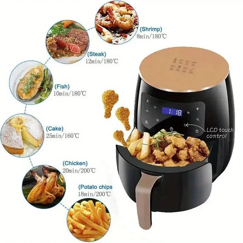 6l Large Capacity Digital Touch Air Fryer Multi