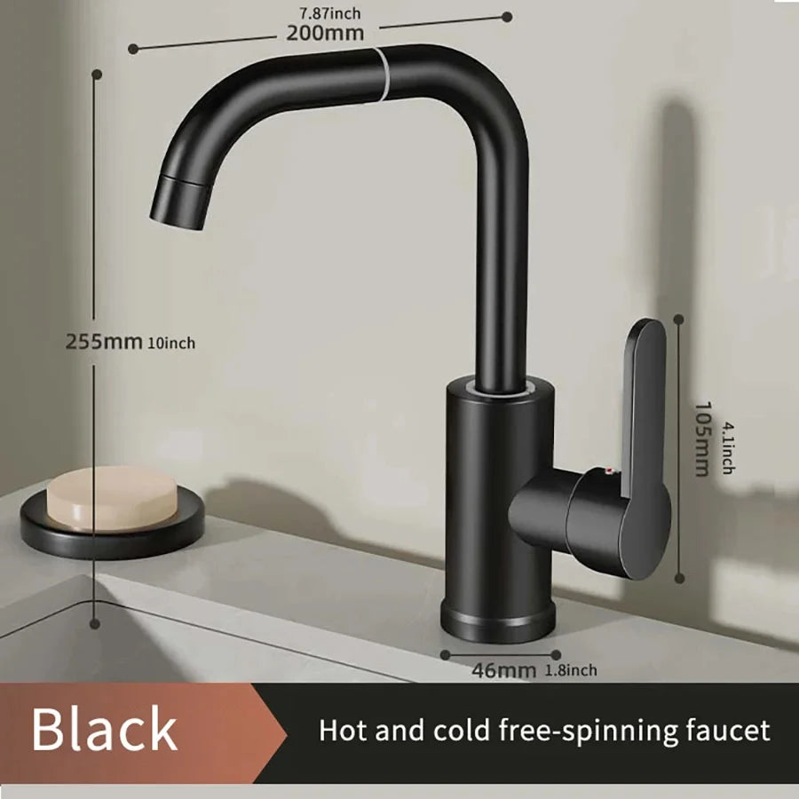 360 Rotation Cold Water Mixing Faucet Suitable Bathrooms