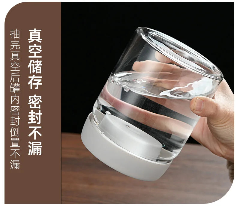 Coffee Beans Vacuum Sealed Tank Glass Sealed Jar