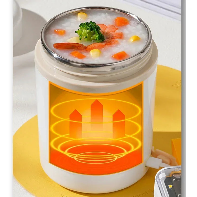 Plug-In Heated Lunch Box Constant Temperature Breakfast Cup