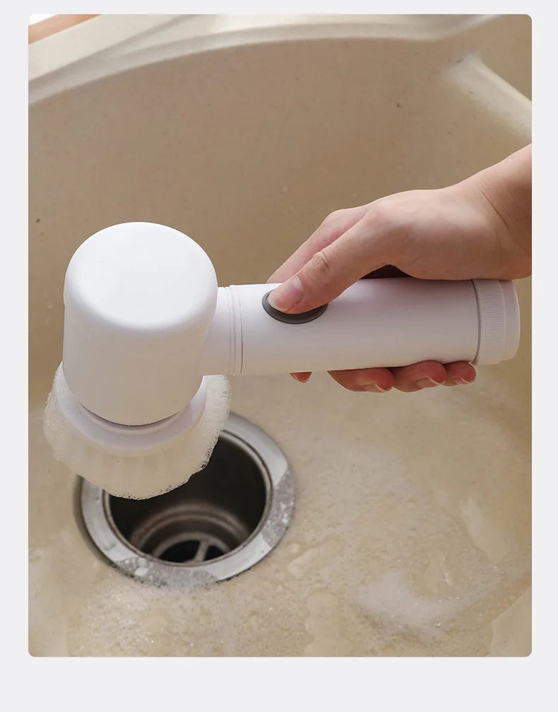 Electric Scrubber Brush Multi Use Bathroom Toilet Corner