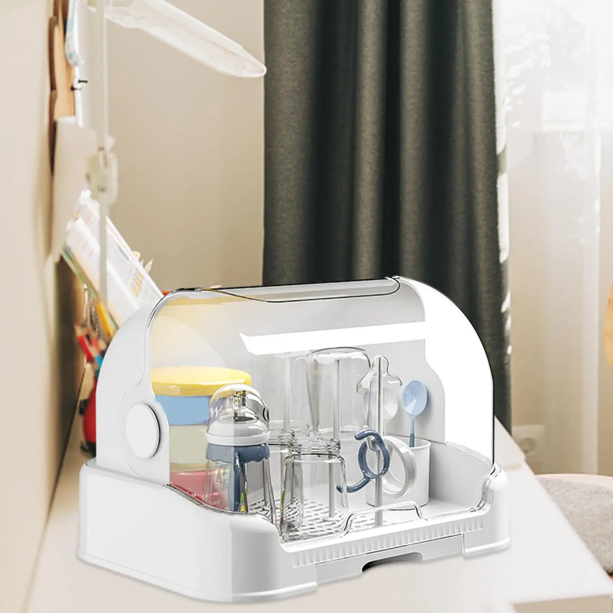 Baby Bottle Drying Rack Toddler Bottles Storage Box