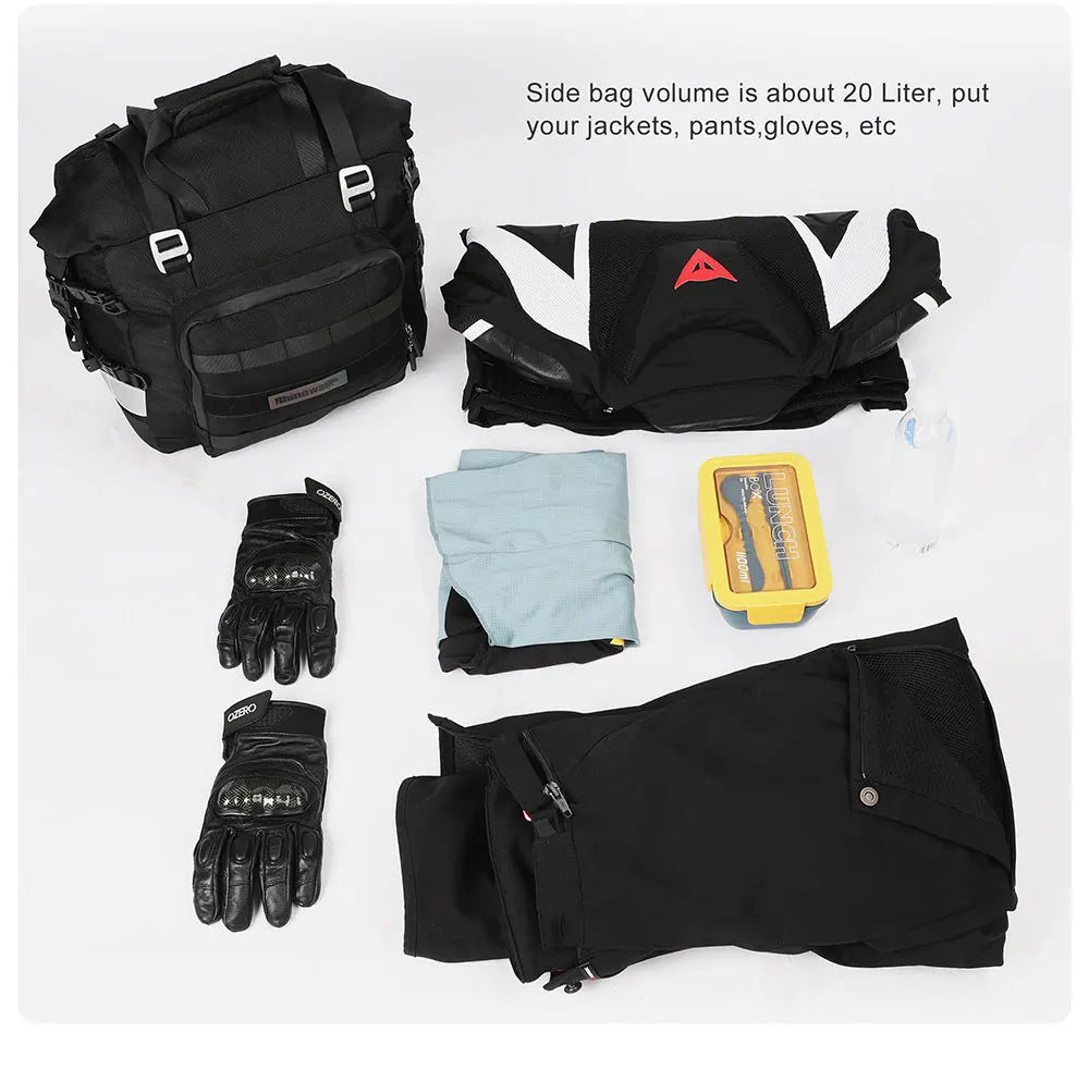 Rhinowalk 2pcs Motorcycle Saddle Bag Motor Bag 3d