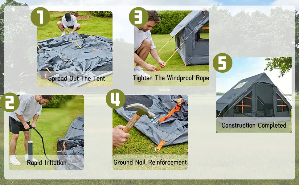 Inflatable Tents Camping - Easy Blow Up Glamping