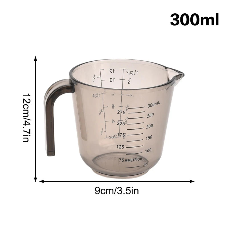 1pcs 150/300/600/1000ml Baking Liquid Measuring Cups Ps Scale
