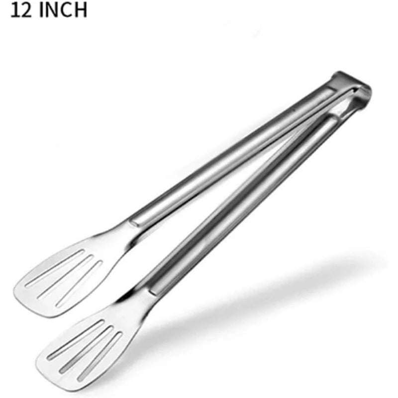 Stainless Steel Food Tongs Utensils Buffet Cooking Heat-Proof