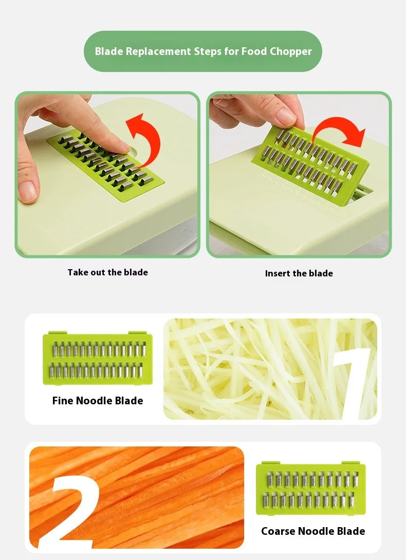 Vegetable Cutting Artifact Grater Potato Slicer Shredder Onion