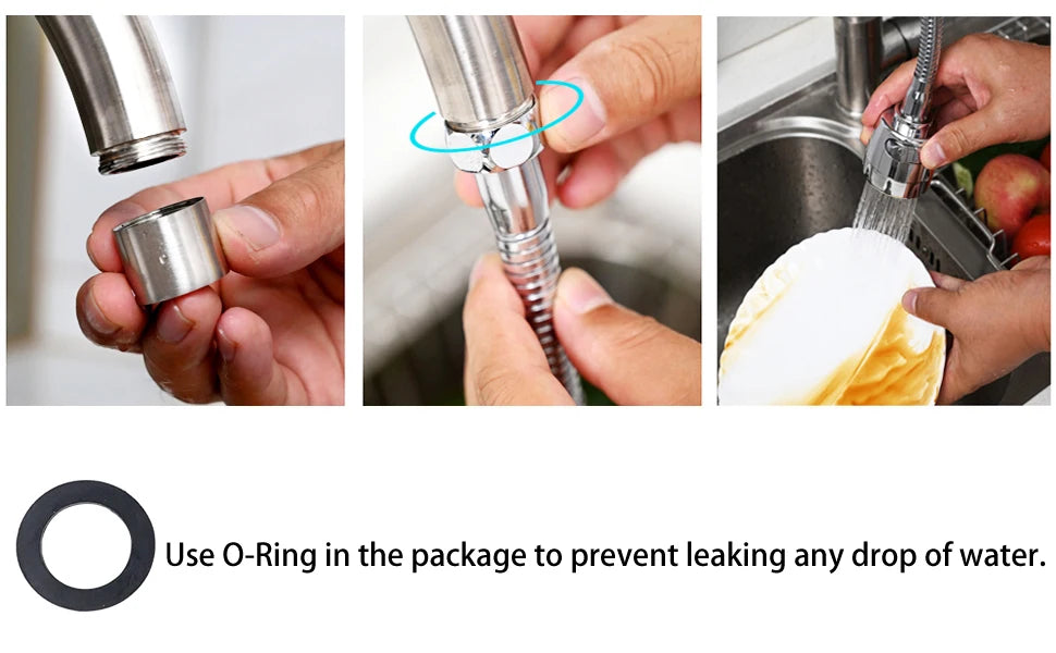 2/3 Mode Faucet 360 Degree Rotation Filter Extension