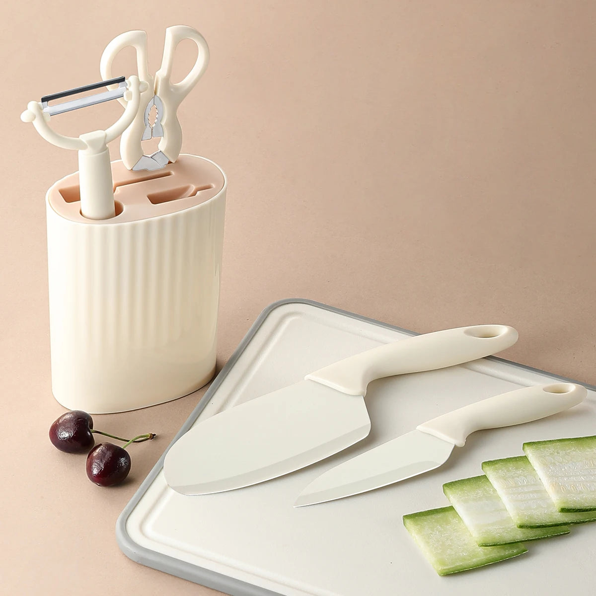 5-Piece Including Small Chopping Knife Scissors Fruit Knife
