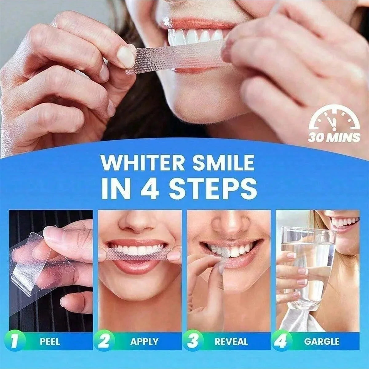 5d 28 Days Teeth Whitening Strips Whitener Strips