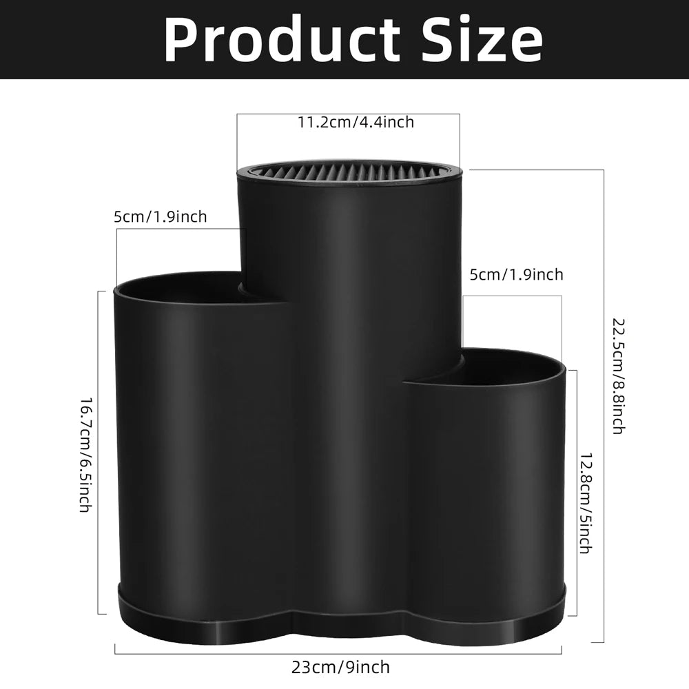 Knife Holder Multi-Function Utensil Stand Knife Block Pp