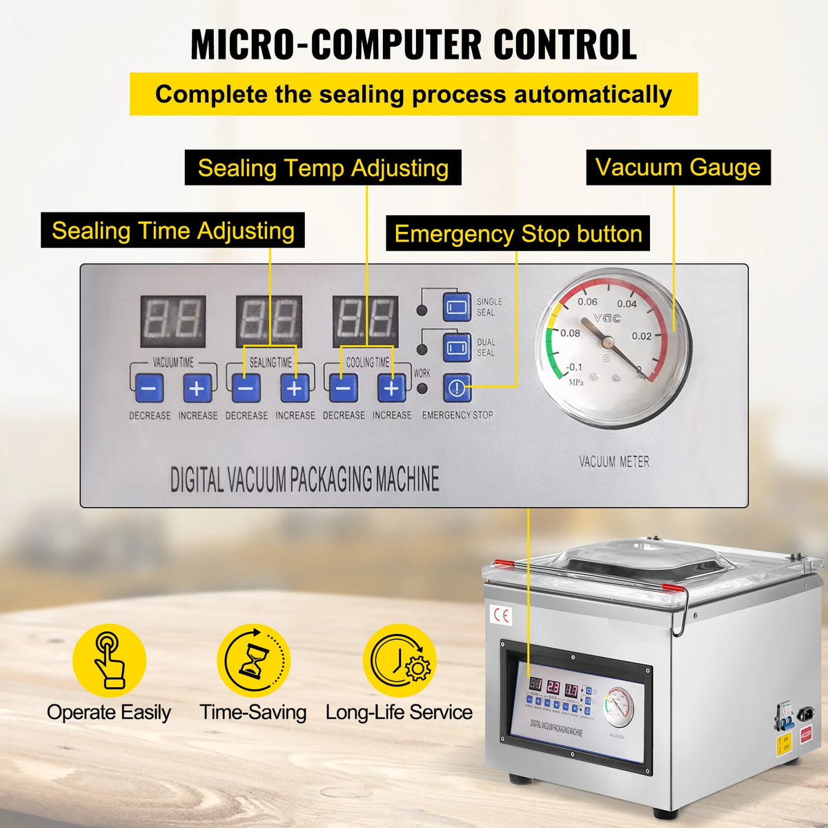Succebuy Dz-260c Chamber Vacuum Sealer Food Packing Sealing
