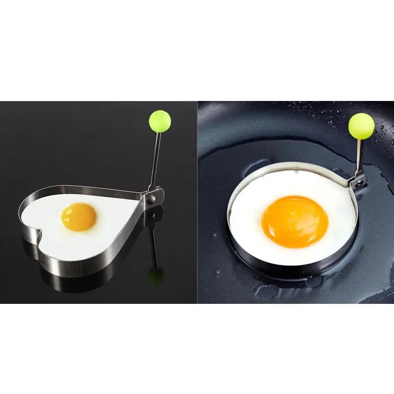 1-5pcs Stainless Steel Fried Egg Shaper Pancake Ring