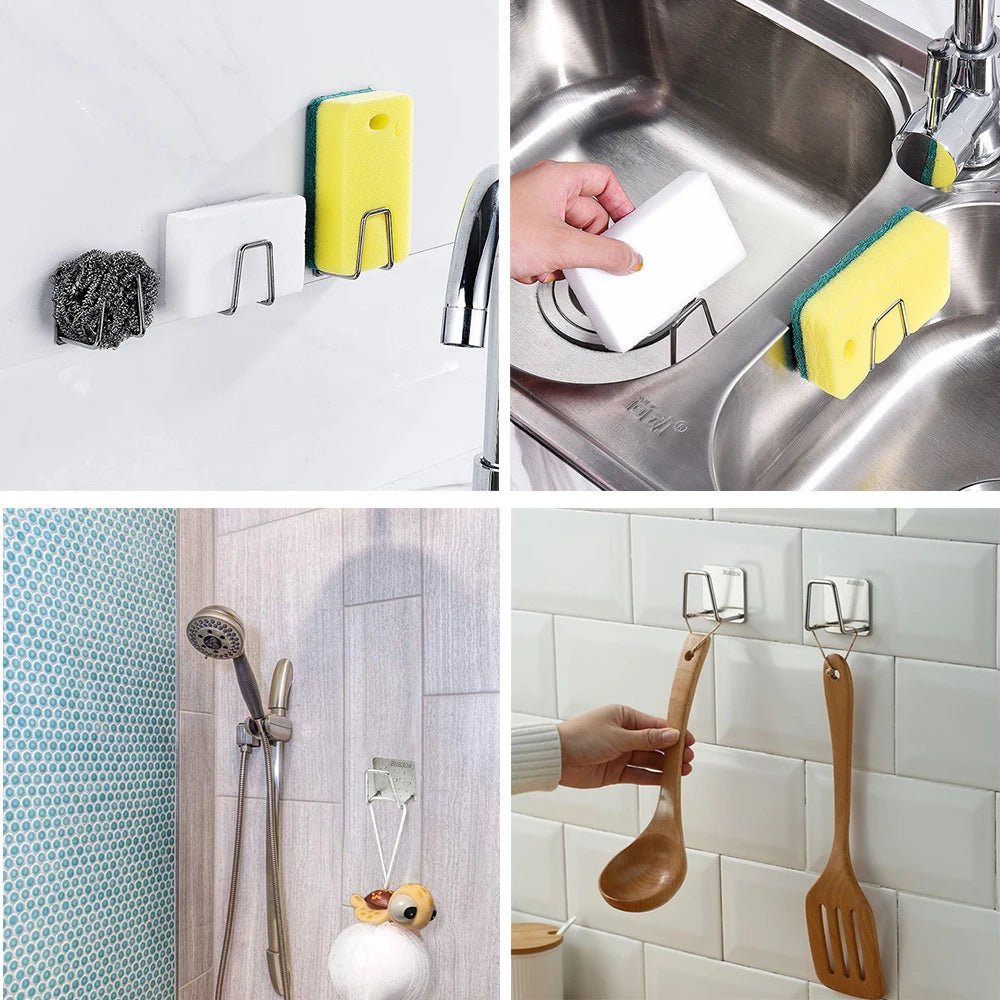 Sponges Holder Stainless Steel Sink Sponges Drain Drying
