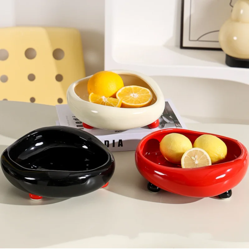 Ceramic Fruit Bowl Salad Bowl Fruit Basket Candy