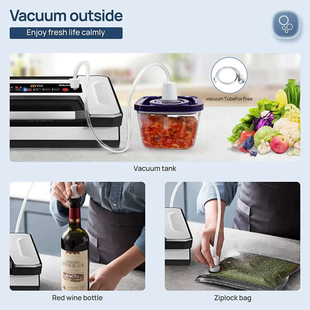 Vakumar Vh5186 Automatic Commercial Food Vacuum Sealer Packaging