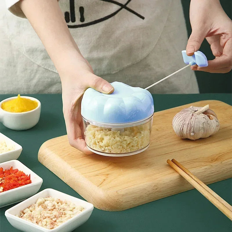 Garlic Press Multi-Function Garlic Grinding Chopper Food