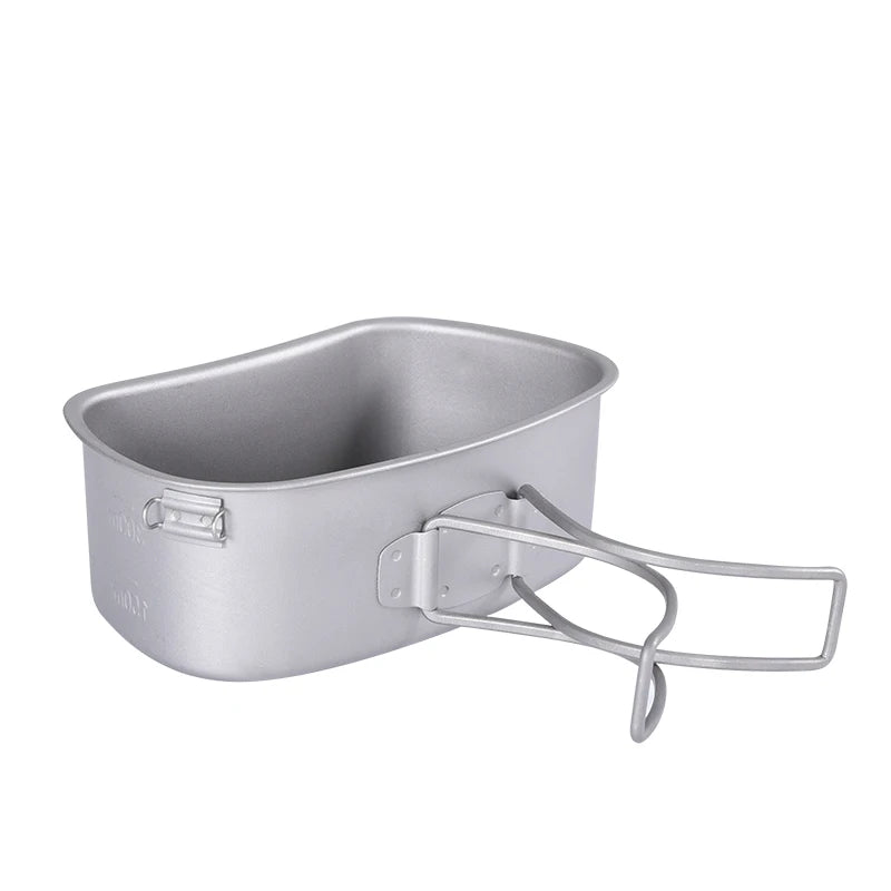 Boundless Voyage Cooking Titanium Military Canteen Bottle Outdoor