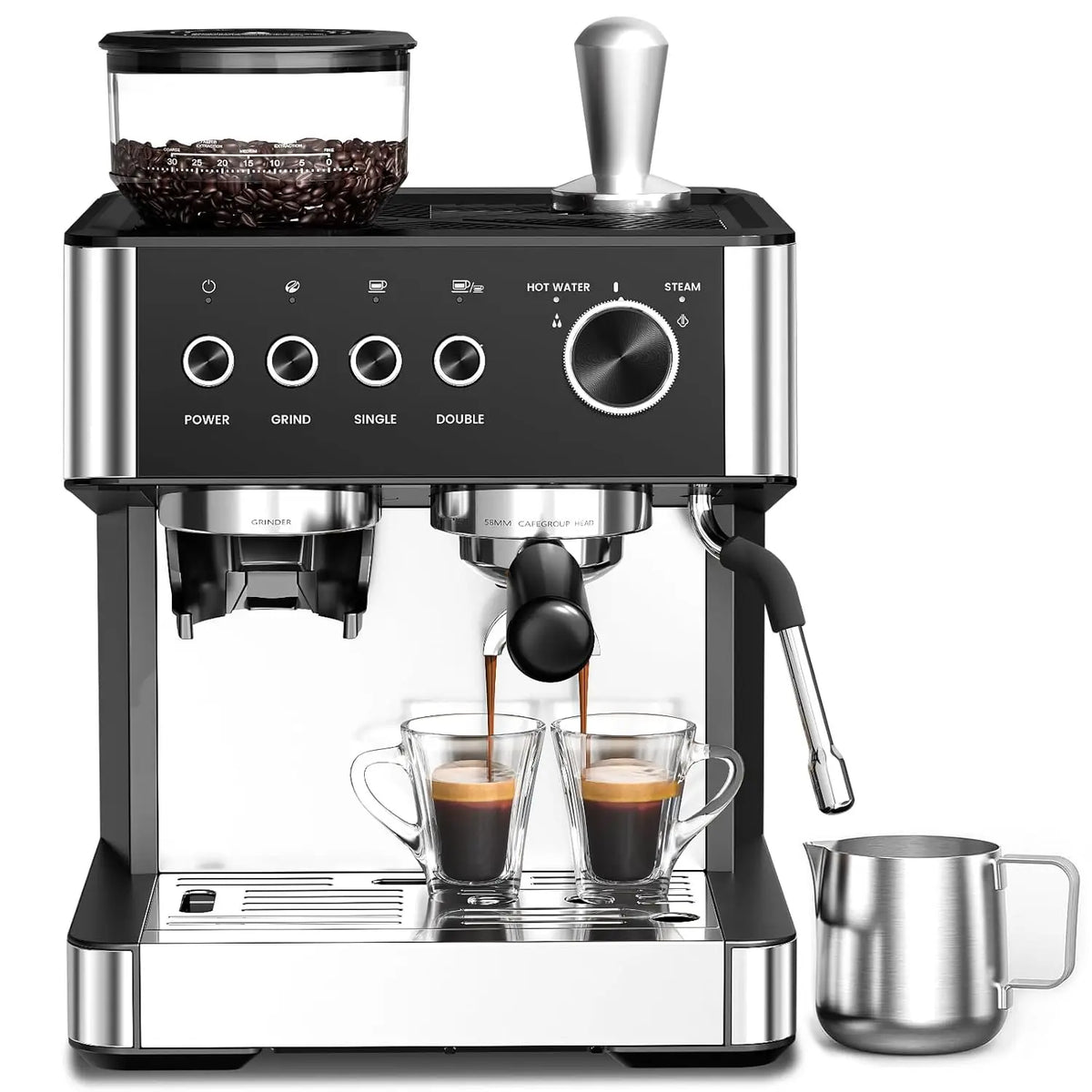 Espresso Machine 20 Bar Expresso Coffee Machines Grinder