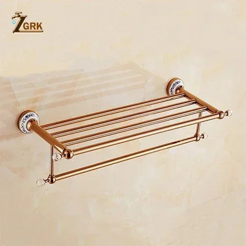 Zgrk Luxury Bathroom Hardware Wall Mount Rose Gold