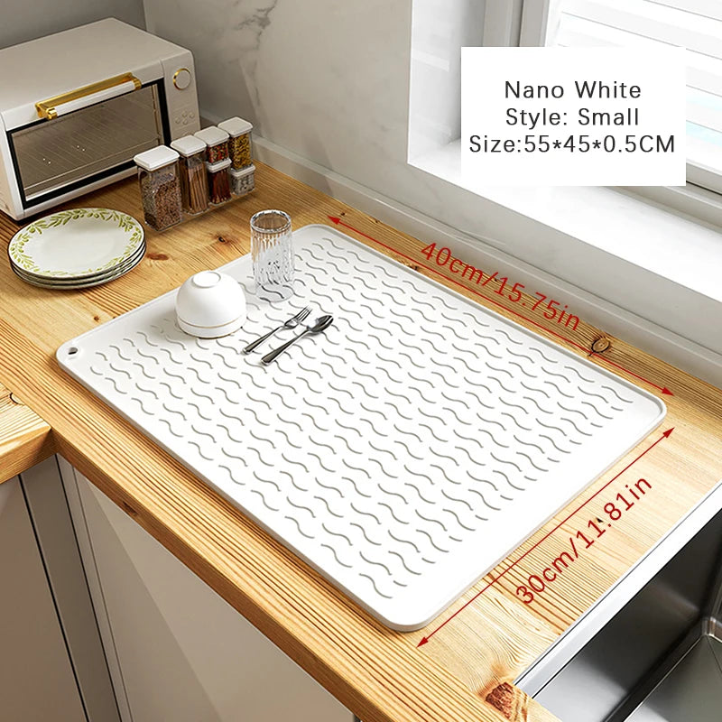 55 45cm/45 40cm Silicone Drying Mat Heat Resistant