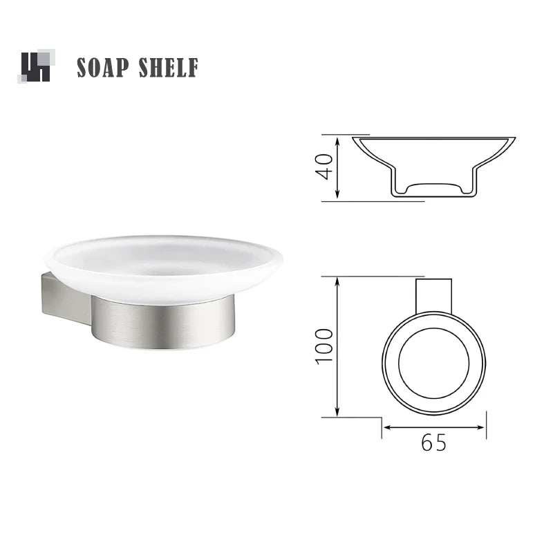 Brushed Towel Ring Holder Bar Rack Brush/Paper Holder