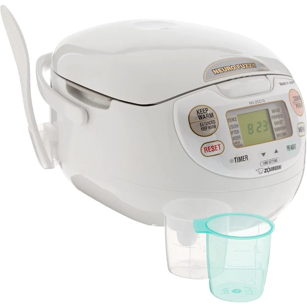 5-Cup Neuro Fuzzy Rice Cooker Warmer Premium White