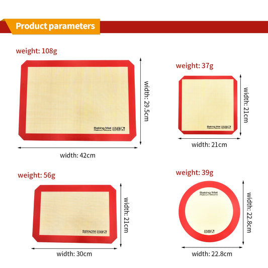 1pcs Silicone Baking Mat Rolling Kneading Oven Mat