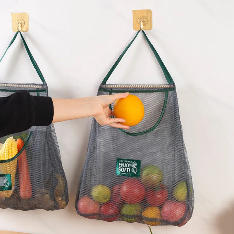 Reusable Storage Bags Hanging Mesh Bag Fruit Vegetable