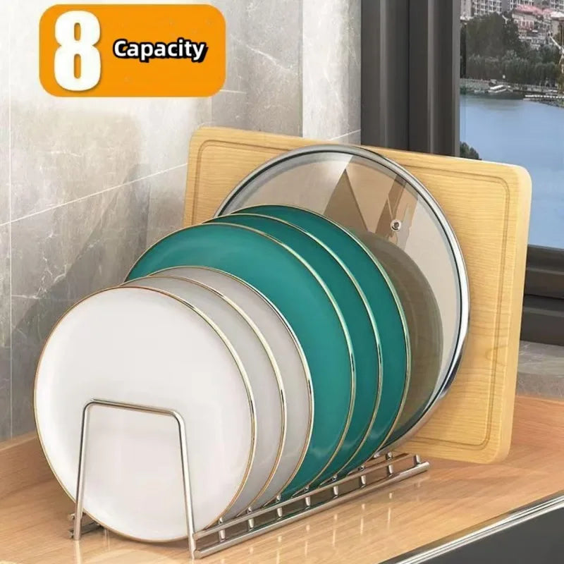Stainless Steel Dish Storage Rack Desktop Drain Rack