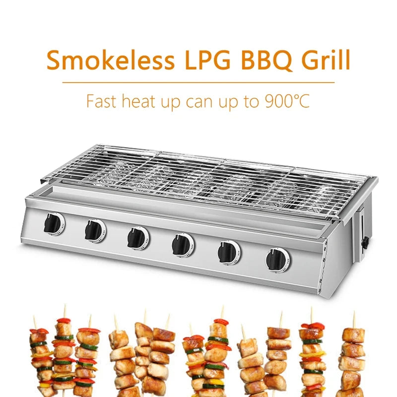 Commercial Bbq Grill Smokeless Lpg Barbecue Stove Grill