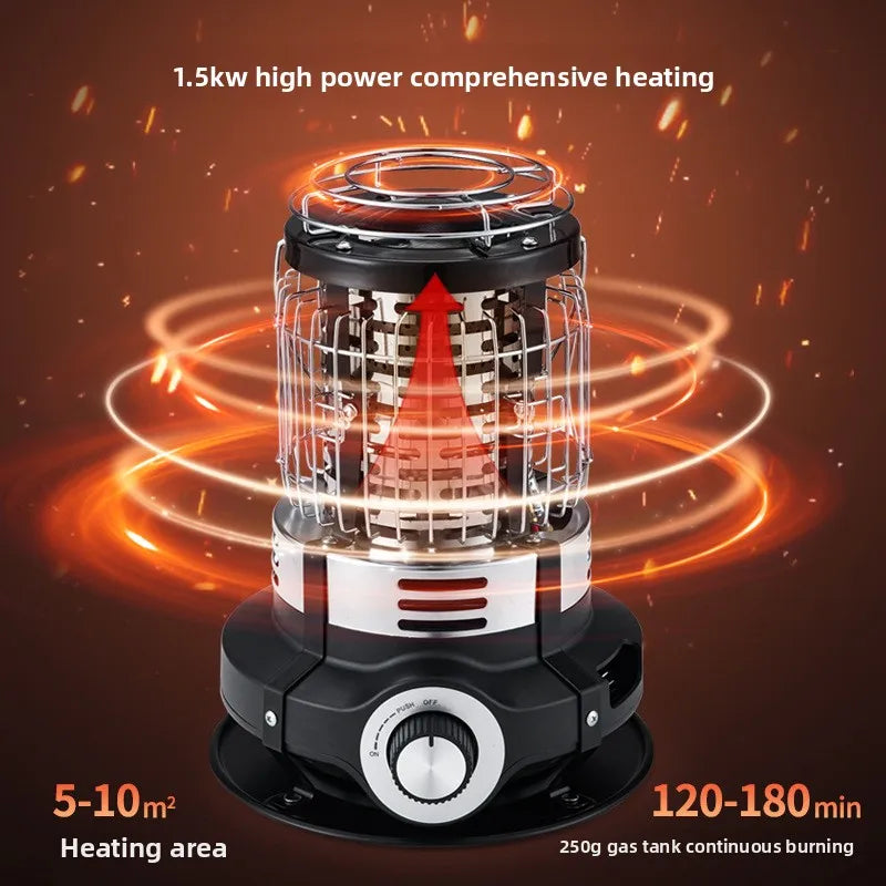 Outdoor Winter Heating Stove Gas Burner 1500w Camping