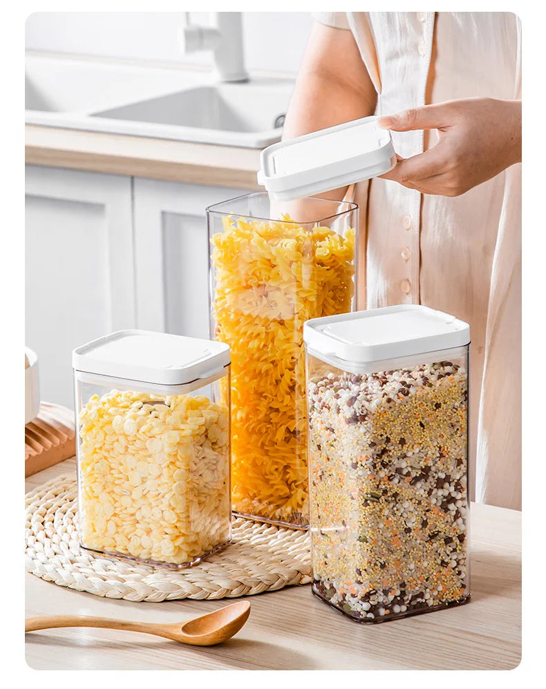 Opening Lid Sealed Jar Transparent Body Food Grade