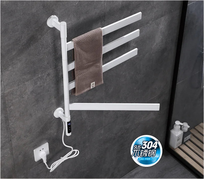 Electric Towel Holder Bathroom Heater Towel Rack Electric
