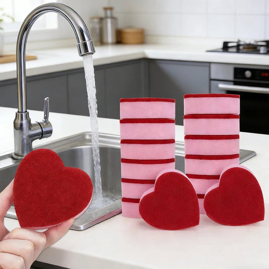 5/12pcs Non-Scratch Dish Sponge Dual Sided Sponges Dishes