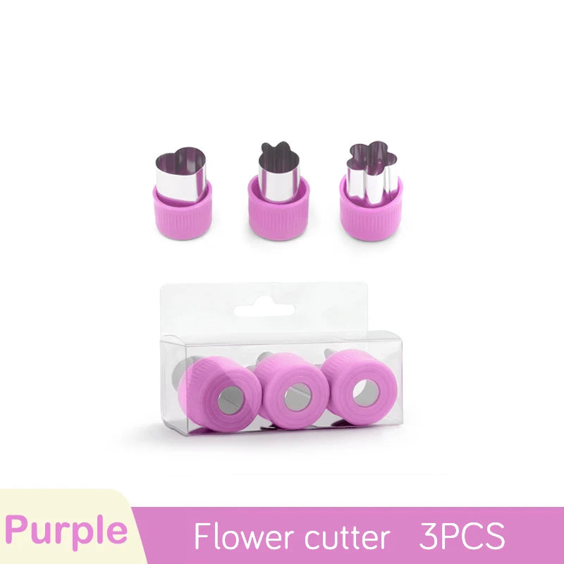 1set Multi-Style Vegetables Cookie Cutter Embossing Mould Cook