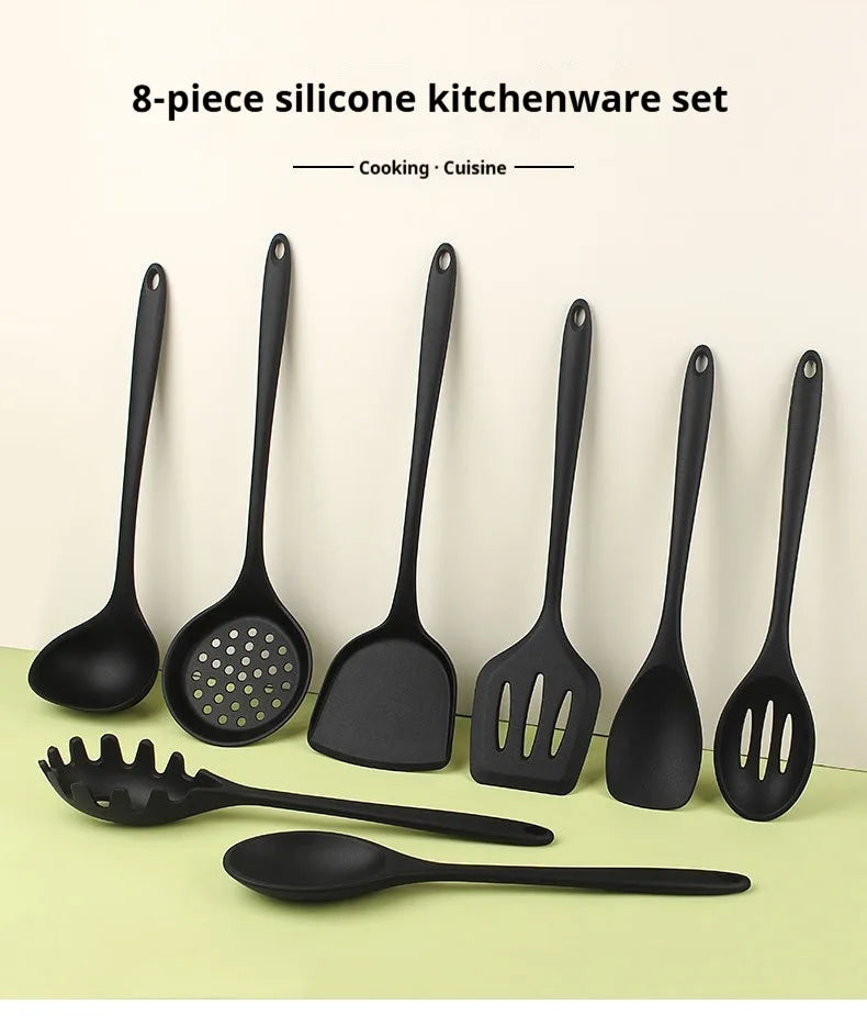 1/4/8pcs Silicone Cooking Utensils Utensils Non-Stick Cookware