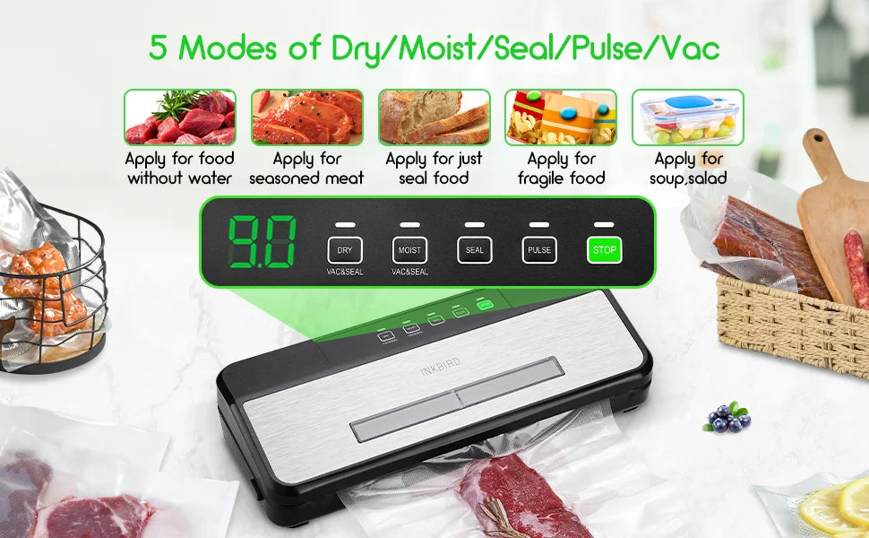 Inkbirdp Ink-Vs03 80kpa Food Vacuum Sealer Machine Strong