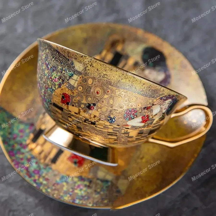 Egyptian Couple Coffee Cup European Bone China Coffee