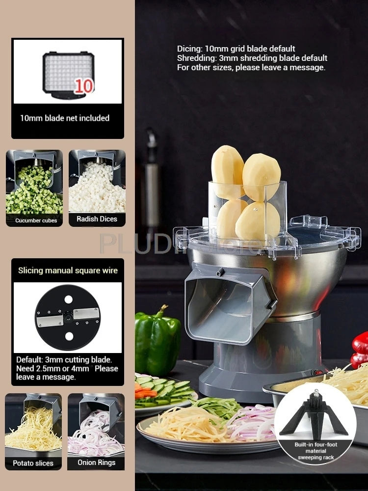 M1 Commercial Electric Vegetable Dicer Food Processor Compact