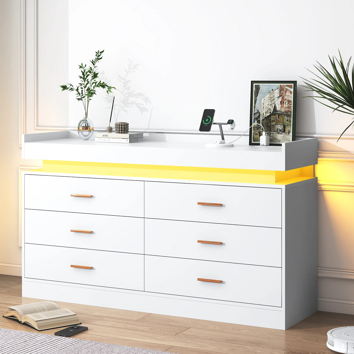 Drawer Dresser 46 Modern Chest Of Drawers Closet