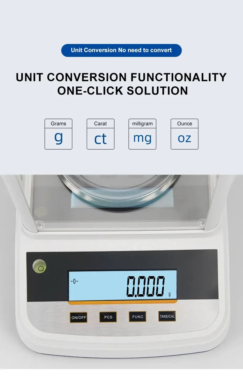 001g 500g Analytical Lab Balance Digital Scale Precision