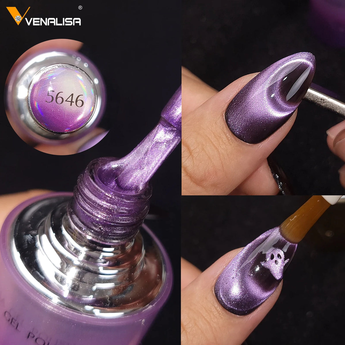 Round Brush Venalisa 1pc 10ml Nail Gel Polish