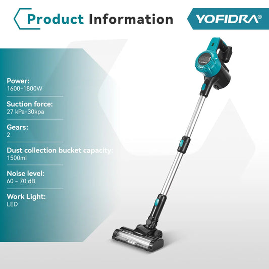 Yofidra 5l Cordless Electric Vacuum Cleaner Efficient
